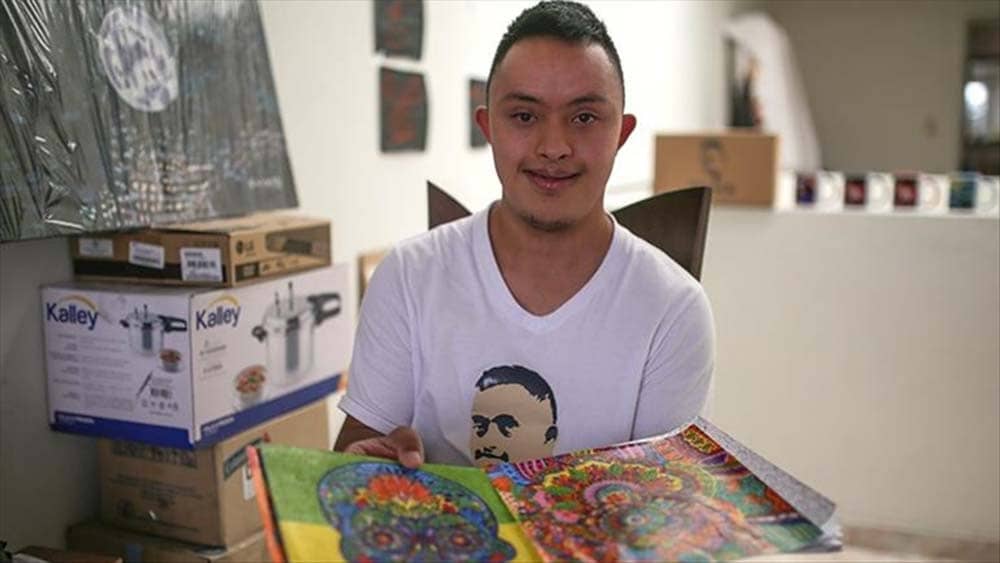 Franco Parra, el joven con sindrome de Down que sueña con ser profesor de arte