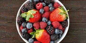Frutas del bosque saludables antioxidantes