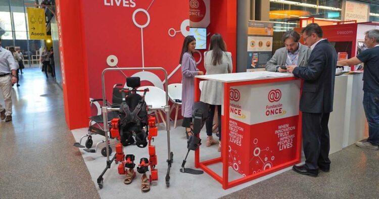 Stand de Fundación ONCE en el South Summit 2019