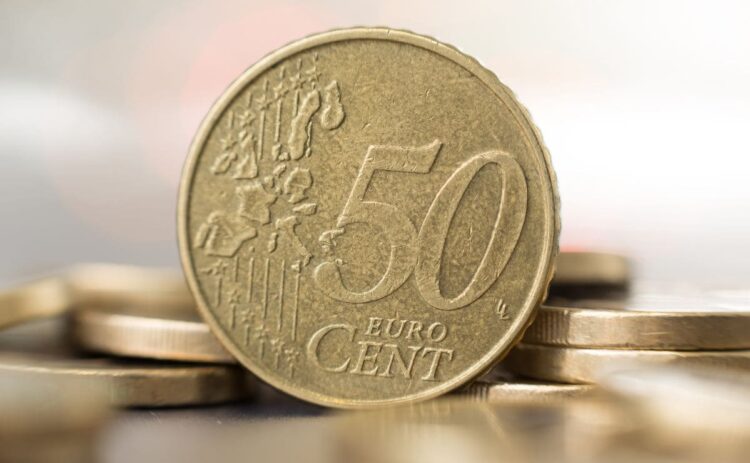 monedas, 50 céntimos, España, euro