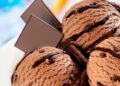 Helado chocolate sin azúcar saludable