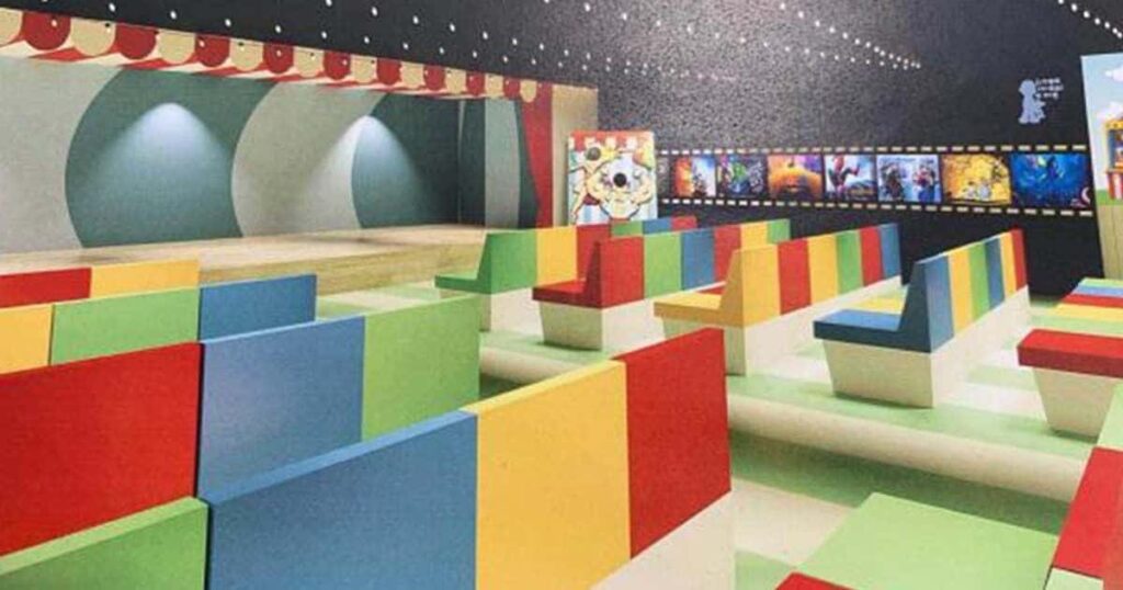 Cine en un hospital infantil
