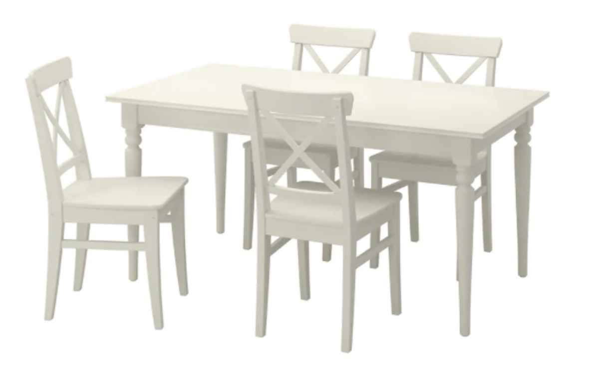 Conjunto de mesa y 4 sillas Ingatorp / Ingolf