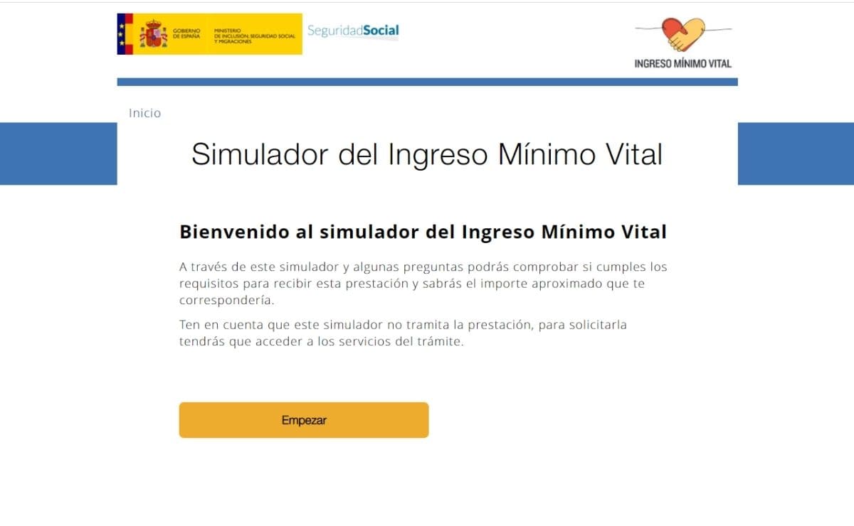 simulador Ingreso Mínimo Vital