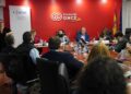 Varios directivos en la sala del Fundación ONCE
