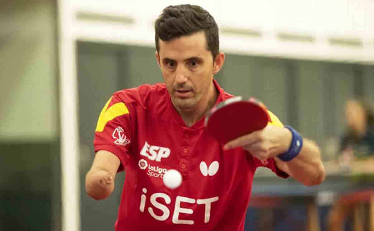 José Manuel Ruiz representante español en tenis de mesa