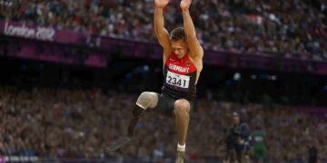 El atleta Markus Rehm durante los Juegos Paralímpicos de Río 2016