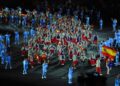El combinado español durante la inauguración de los Juegos Paralímpicos de Río 2016