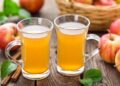 Jugo de manzana y avena