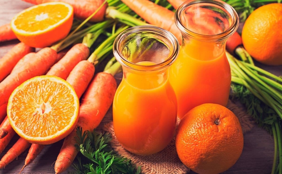 Jugo de zanahoria y naranja