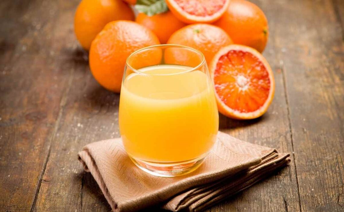 Jugo de naranja con antioxidantes