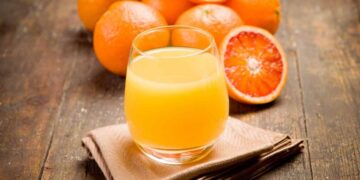 Jugo de naranja con antioxidantes