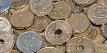 Monedas, peseta, dinero, numismática