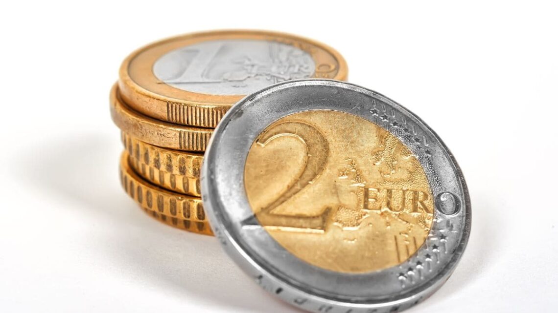 Moneda, monedas, dos, euros, numismática