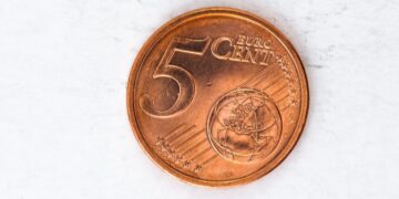 monedas, 5 céntimos, dinero