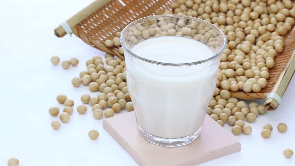 Leche vegetal de soya o soja