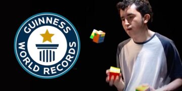 Libro Guinness Record cubo Rubik