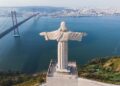 Vista aérea de Lisboa desde el Santuario Nacional de Cristo Rey