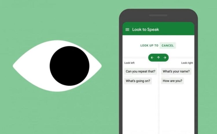 Look to Speak aplicacion Google accesibilidad