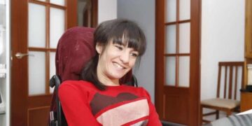 Lorena Bogedo, estudiante con diversidad funcional parálisis cerebral