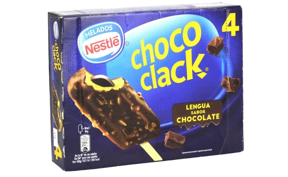 Choco clack de la marca Nestlé