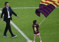 Luis Enrique junto a su hija Xana