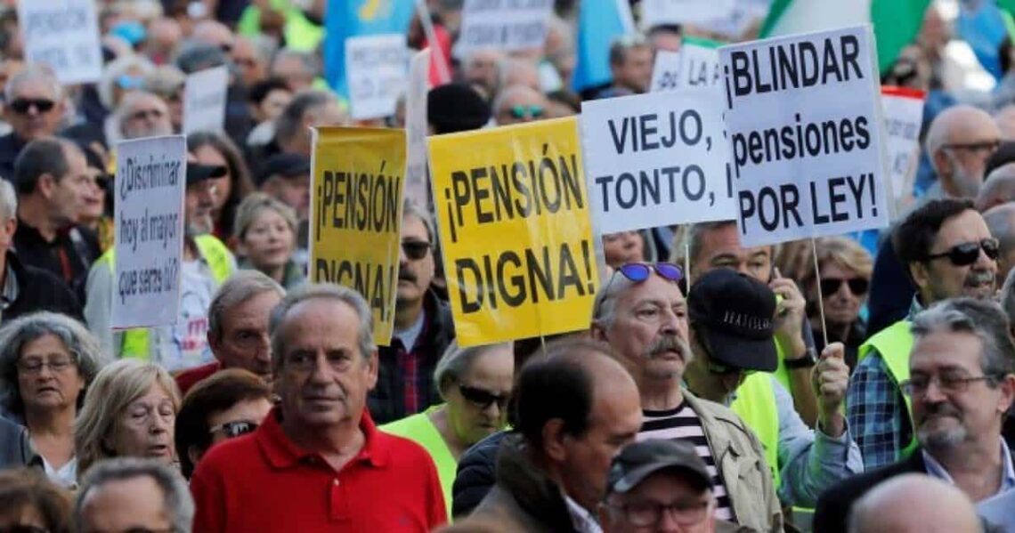 Manifestación por unas pensiones "dignas" en Madrid