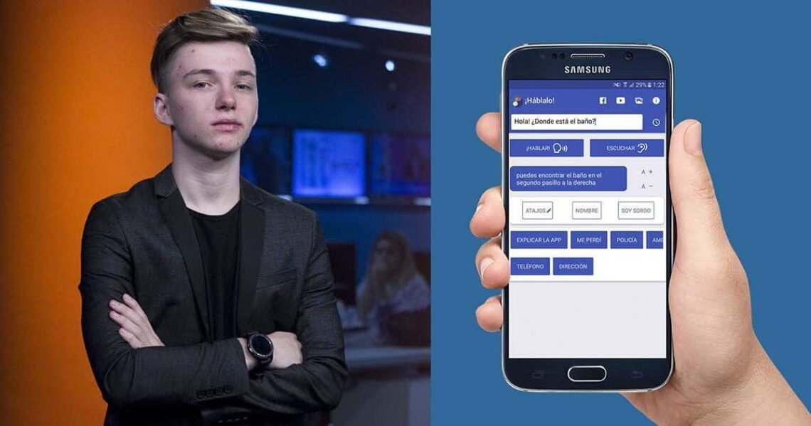Mateo Salvatto ha creado 'Hablalo', una aplicación móvil para personas con discapacidad auditiva