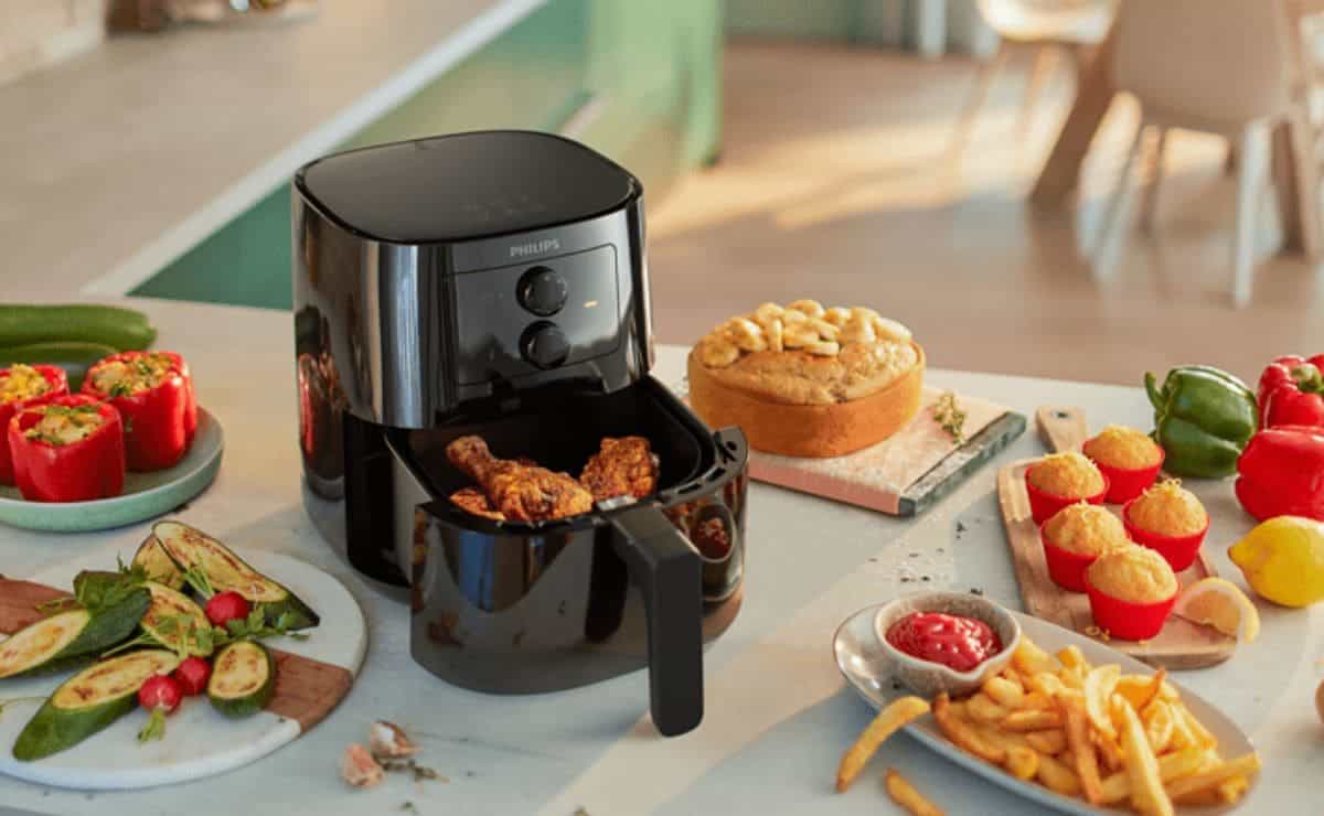 Gracias a su rapidez, no necesitaremos mucho tiempo para cocinar con esta freidora de aire de MediaMarkt