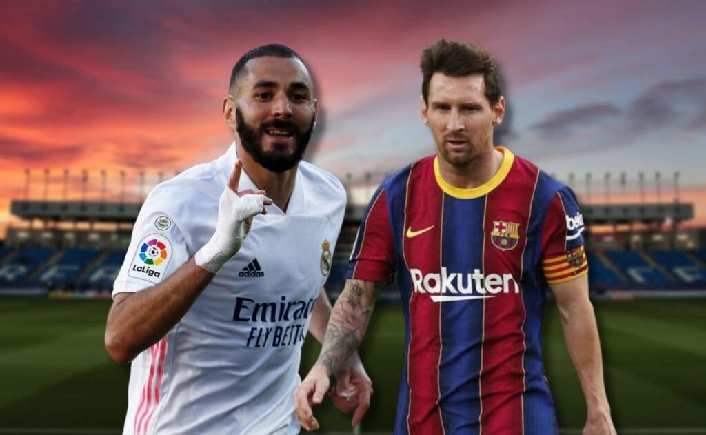 Karim Benzema y Lionel Messi, protagonistas de El Clásico
