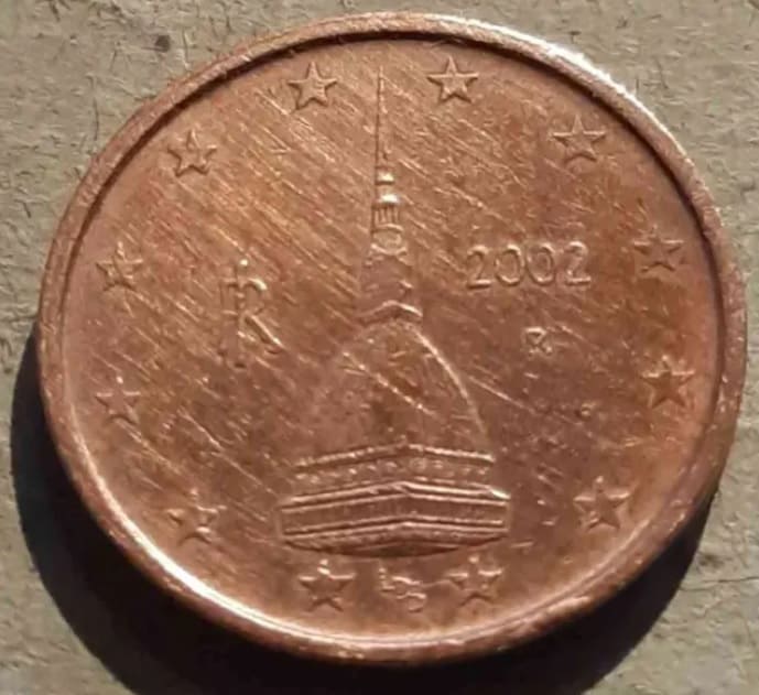 Moneda 2 céntimos Italia