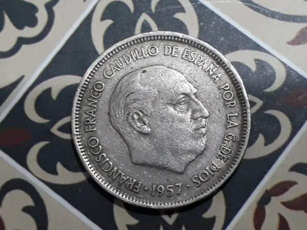 Moneda 5 pesetas 1957