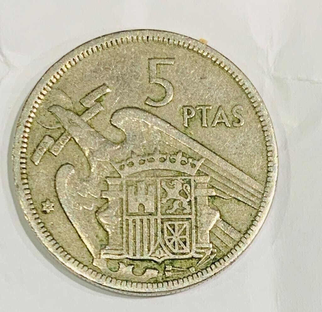 Moneda 5 pesetas disponible en Ebay