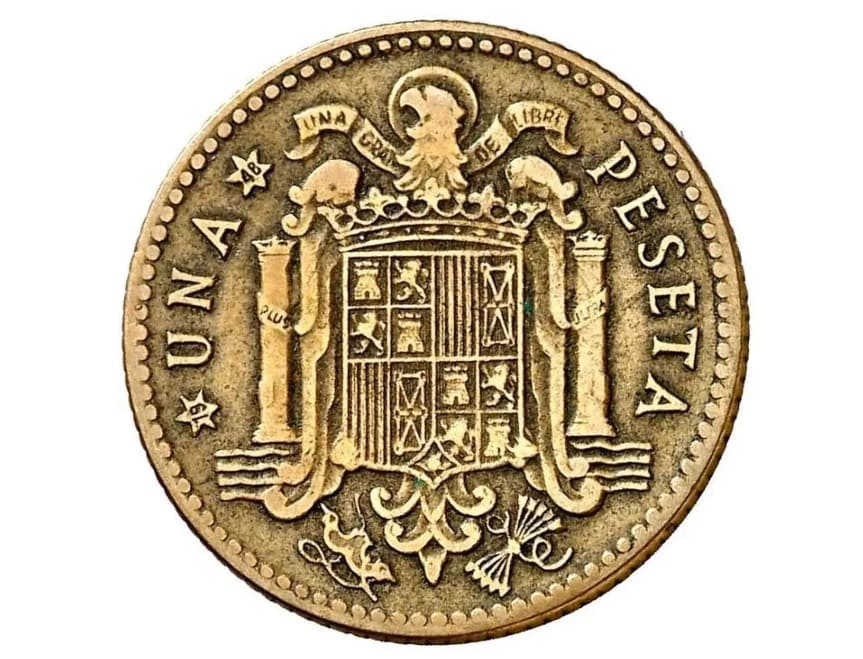 Moneda de 1 peseta de 1946