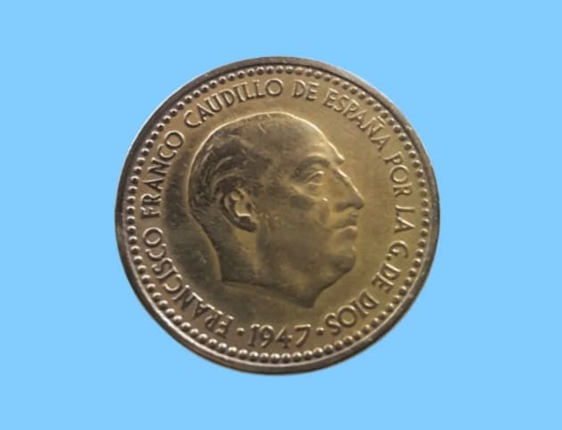 Monedas de 1 peseta de 1947