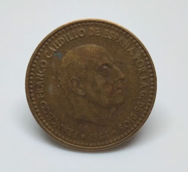 Moneda de 1 peseta de 1966