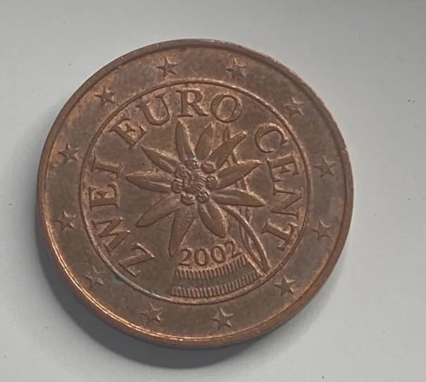 Moneda de 2 céntimos de Austria
