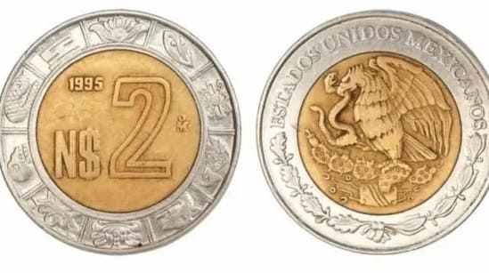 Moneda dos pesos mexicanos