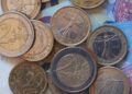 Monedas, euro, dinero en efectivo