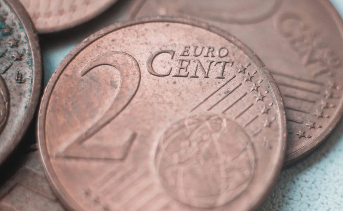 Monedas, céntimos, euros