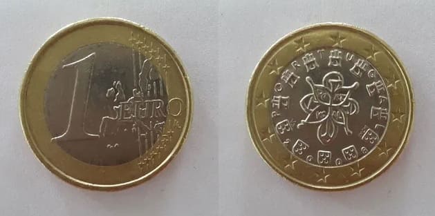 Monedas un euro Portugal 2008