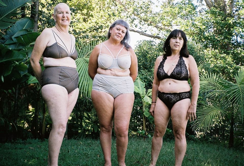 Mujeres diversas con lencería de Bonnie uw bra chartreuse
