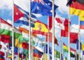 Banderas de algunos de los países miembros de la Organización de Naciones Unidas
