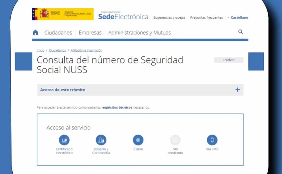 Número Seguridad Social