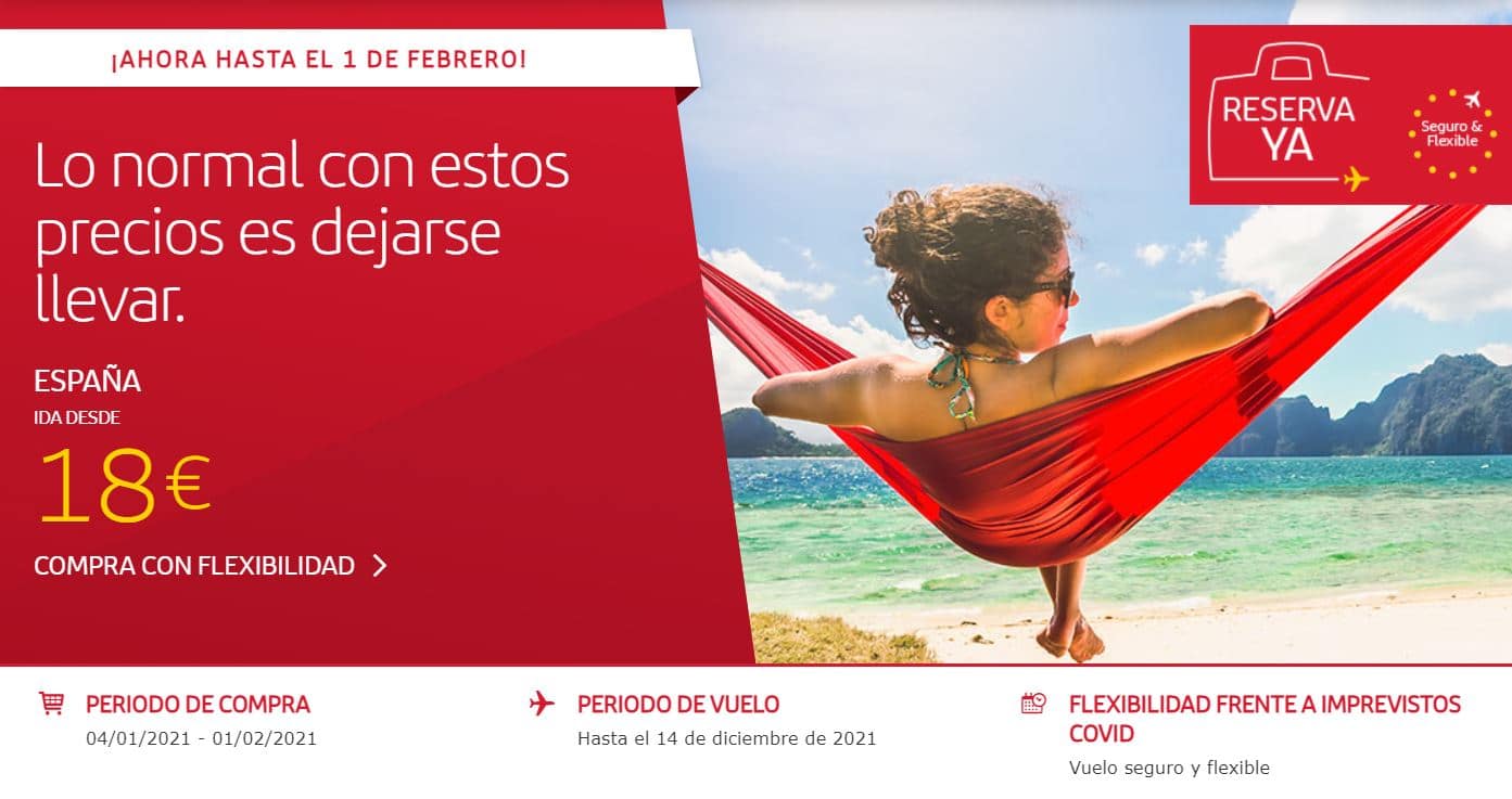 Ofertas de vuelos en Iberia 