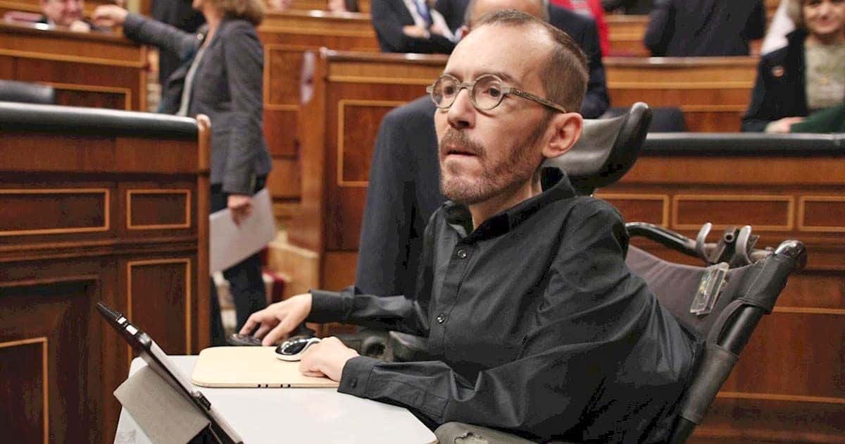 Pablo Echenique en el Congreso de Diputados