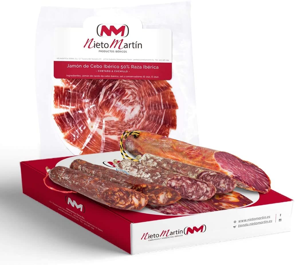 Pack jamón ibérico y embutidos para diabéticos