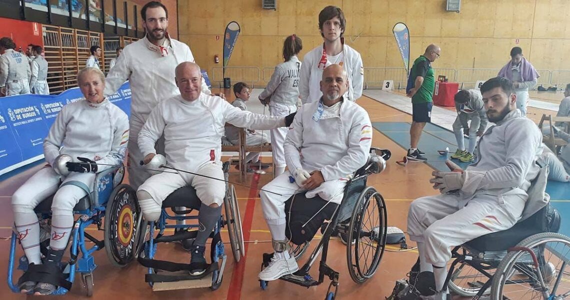 Participantes del campeonato de España de Esgrima en Silla de Ruedas