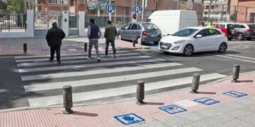 Paso de peatones para personas con autismo en Leganés