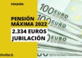 Pensión jubilación 2022